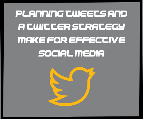 Planning Tweets and a Twitter Strategy Make for Effective Social Media