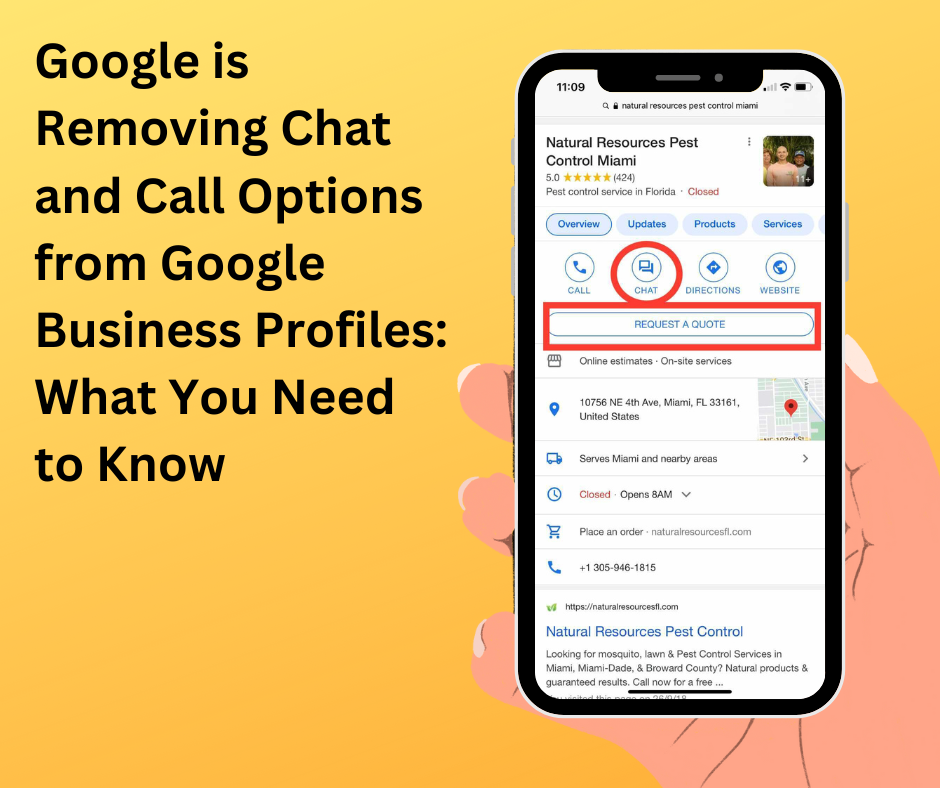 Google is Removing Chat and Call Options from Google Business Profiles What You Need to Know